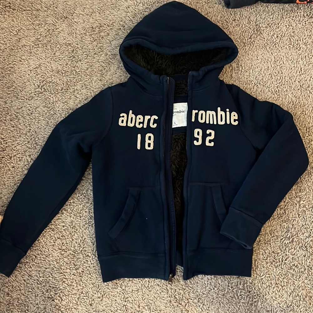 Abercrombie kids faux fur lined jacked